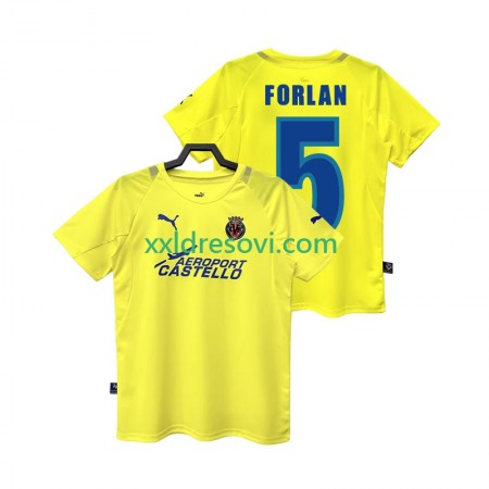 Villarreal CF FORLAN 5 2006 Retro Domaći Nogometni Dres 2005
